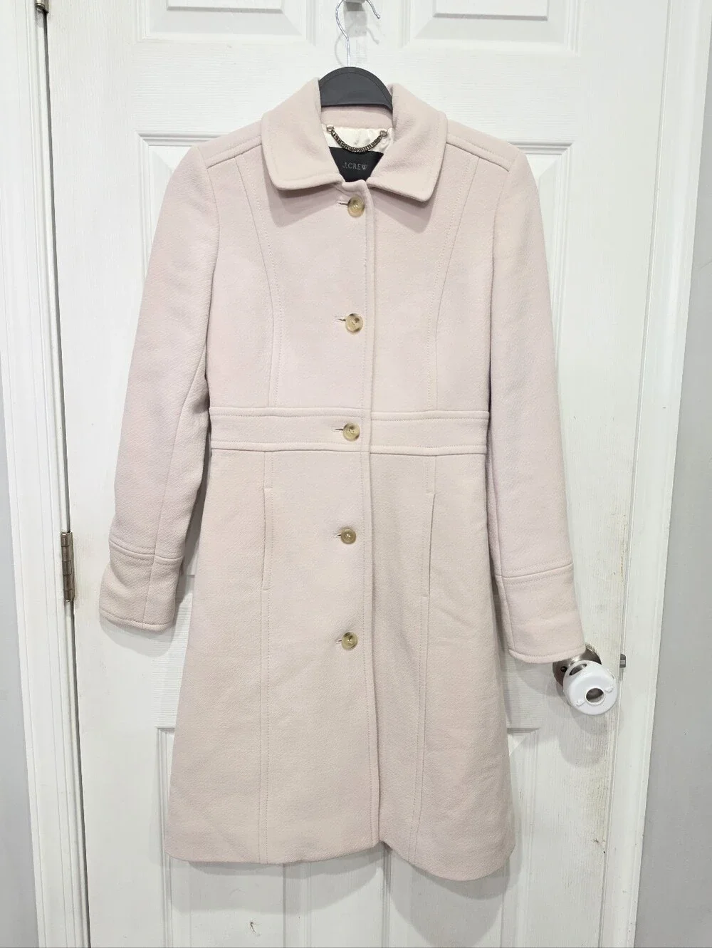 J Crew Lady Day Coat In Italian Ddouble-cloth Wool With Thinsulate Size 00